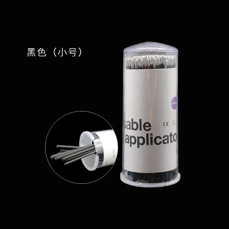 D 100 шт. ресницы косметические тампоны аппликатор кисти Зубная микро-щетка одноразовые материалы прочные Микро тушь для ресниц палочки спойлеры - Цвет: D