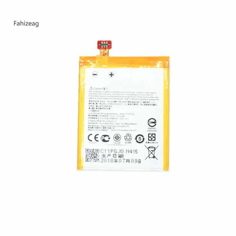 Сменный аккумулятор Fahizeag для телефона 2050 мАч C11P1324 ASUS Zenfone 5 T00F T00J A501CG A500CG A501 A500G Z5 A500