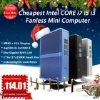 Компьютер EGLOBAL игровой без кулера, I3I5I7 DDR4 DDR3L, Windows 10 pro, HDMI, VGA, TV, игровой, Настольный