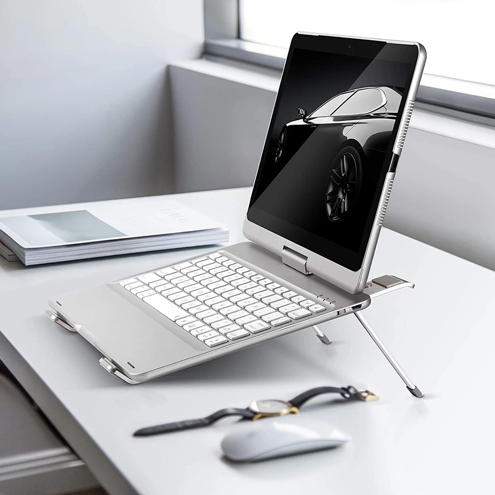 

Classic Texture Foldable Laptop Riser Bracket Tablet Holder Notebook Cooling Stand Rack for Convenient Usage Supplies
