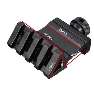 

45-Degree 20MM Metal Offset Rail Mount Hunting Gun Accessories