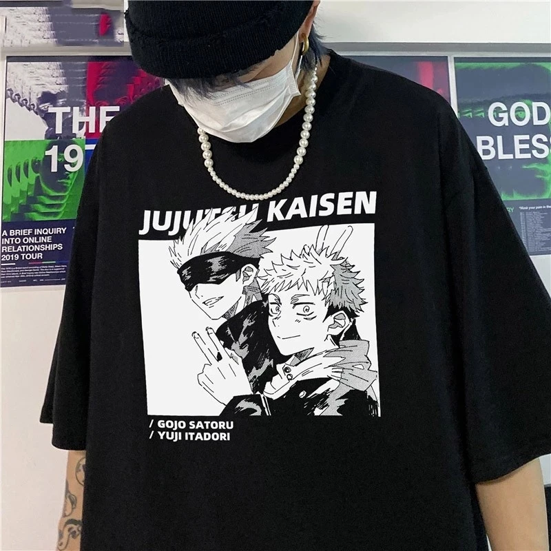 

Anime T-shirt Men's Manga T-shirt Harajuku Short Sleeve Shirt Street Fashion T-shirt Anime Daily Clothing