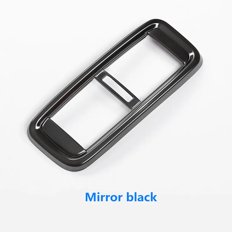 Mirror black Внутреннее зеркало черный Задний кондиционер подлокотник на выходе вентиляционная панель из нержавеющей стали отделка 1 шт. для Honda CRV - Название цвета: Mirror black