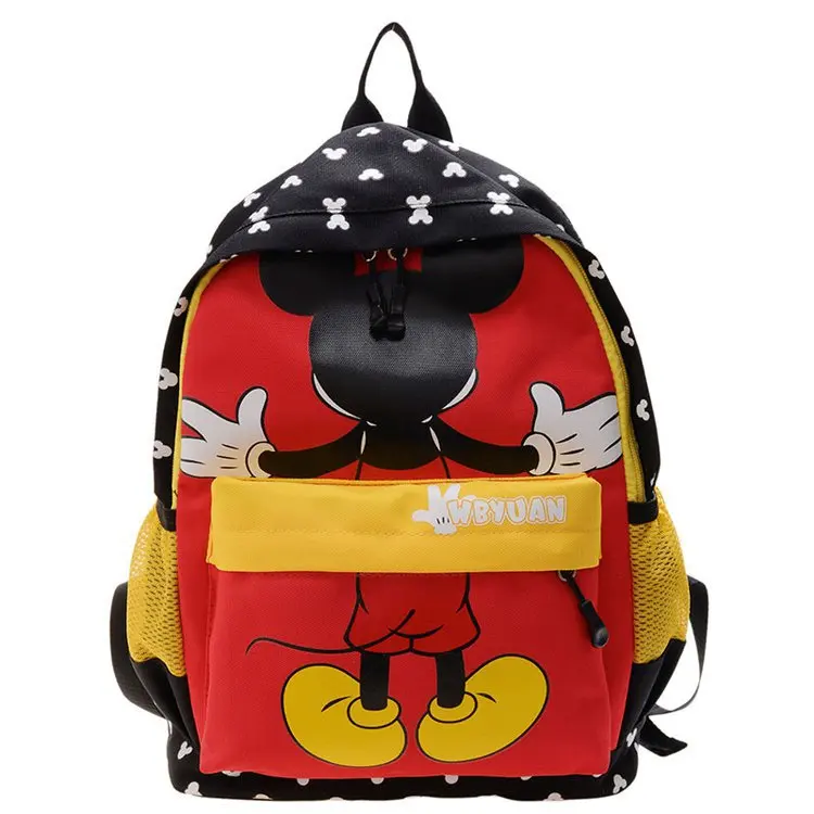 

New Children's School Bag Kindergarten 2-5 Years Old Cartoon Mickey Mouse Backpack Cute Minnie Princess Girl Plush Travel Bags