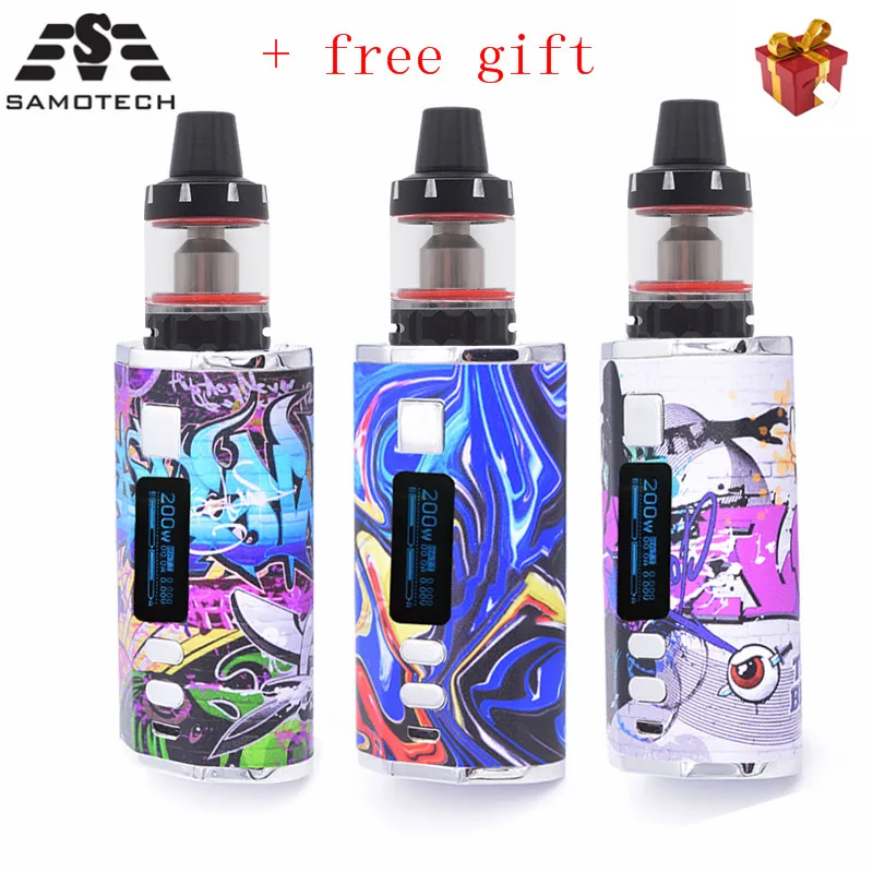 SUBTWO JP 300w 200w huge power Color Screen TC box mod External Battery With LED Display Electronic Cigarette 3ML Vapour Hookah |