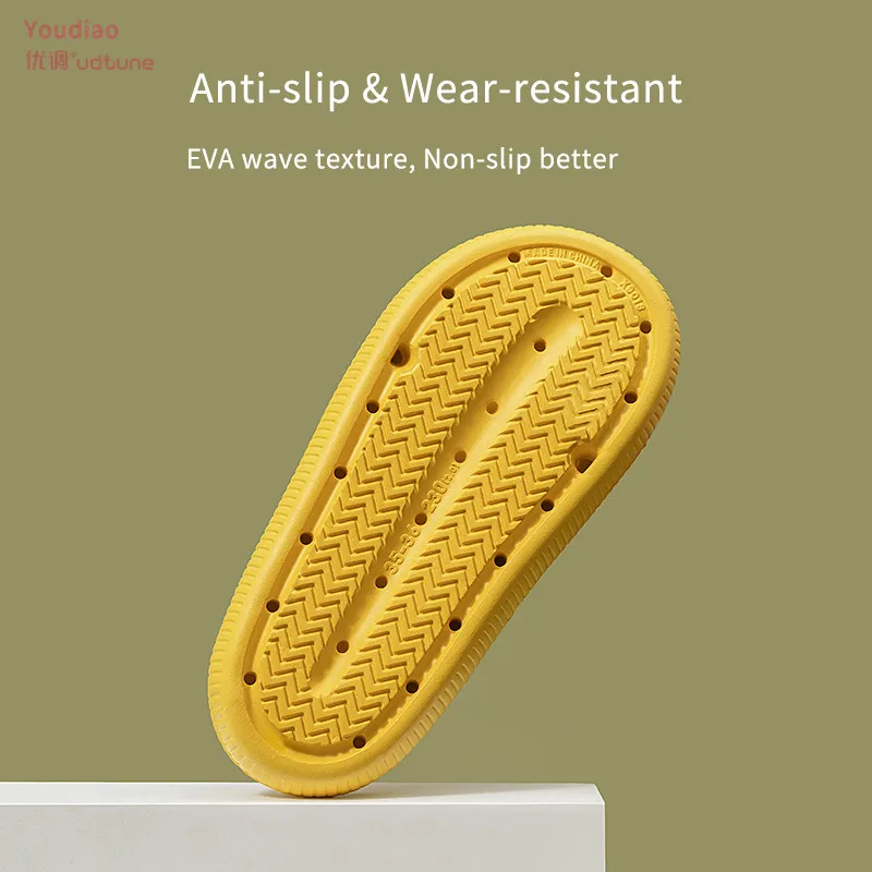 

Youdiao EVA Hole Leaking Slippers Women Bathroom Shoes Slides Anti-slip Summer Indoor Home Slippers Household Bath Sandals Men