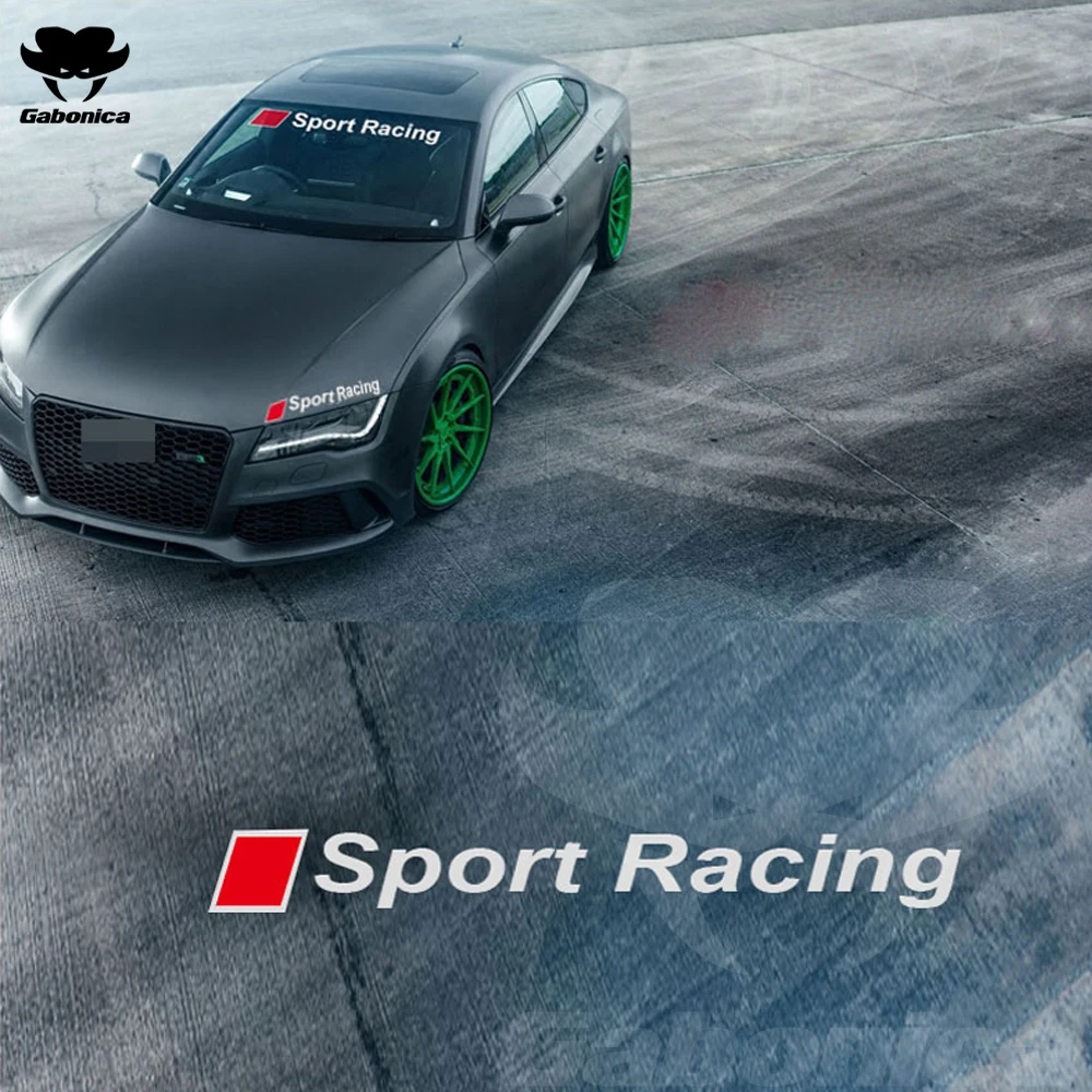 Спортивная гоночная наклейка на лобовое стекло автомобиля тепловая для Audi Sline RS