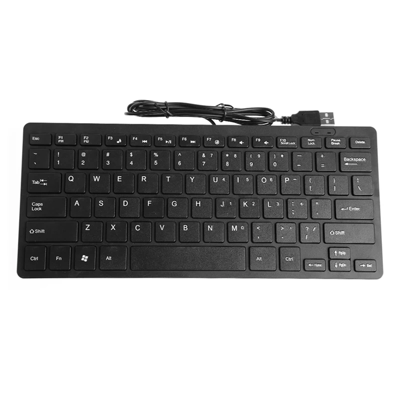 

Mini Slim Multimedia USB Wired External Keyboard For Notebook Laptop PC Computer 95AD