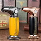 Роскошная настольная Зажигалка GALINER, ветрозащитная Бутановая струйная газовая зажигалка с красным пламенем, огненная Зажигалка для сигар с подарочной коробкой для курения сигар