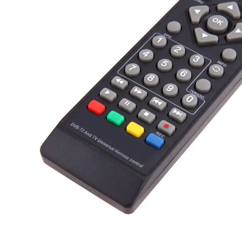 1 шт. универсальный пульт дистанционного управления для ТВ DVB-T2 умный черный пульт дистанционного управления lor 2 батарейки ААА с функцией настройки