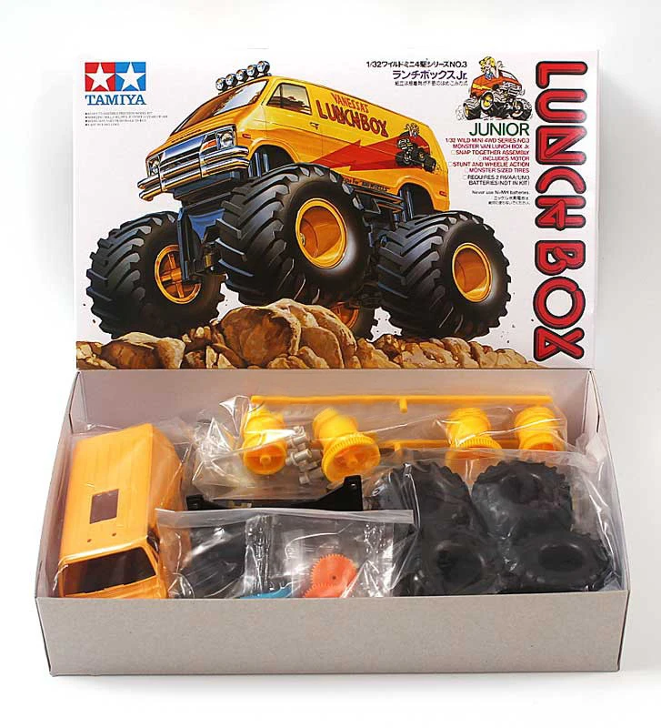 Коробка для завтрака TAMIYA Junior 17003 грузовик с колесами монстр Трак масштаб 1/32 Tamiya Mini