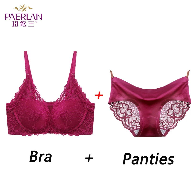 

PAERLAN, Front Buckle, Lace, No Steel Ring, No trace, Sexy, 5/8 Cup, Detachable Shoulder Strap, Lace Edge, Comfort Underwear