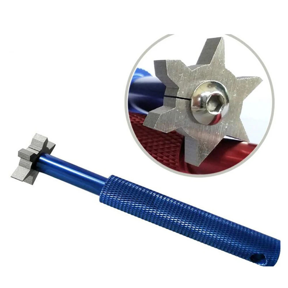 

1PC Golf Sharpener Cleaner with 6 Heads Golf Groove Wedge V U Blades Cutter Cleaning Iron Golf Club Wedge Sharpening Tools