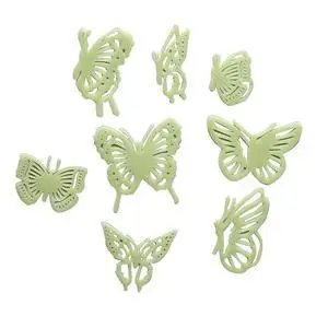 1 Pack Glow in Dark Butterfly Wall Stickers Wallpaper Luminous Fluorescent Switch Stickers Home Decoration