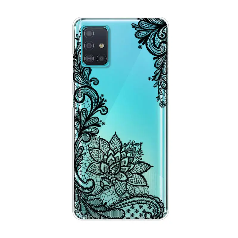 Мягкий чехол для Samsung A71 силиконовая задняя крышка из ТПУ с мультяшным рисунком
