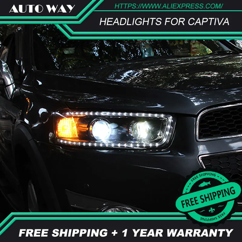 Автомобильный чехол для стайлинга фар Chevrole Captiva 2008 2014 Автомобильные светодиодные