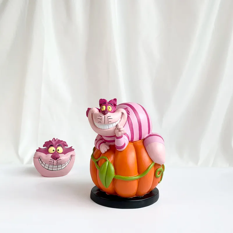 

1PCS 15.5cm Alice in Wonderland wonderful cat Cheshire Cat Pumpkin decoration resin cartoon home decoration birthday gift