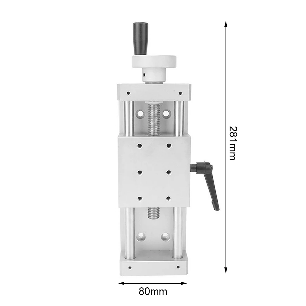 

KA80 50/100mm Sliding Table Linear Rail Stage Aluminum Alloy Manual Stage Linear Guide Cross CNC 3D Prints Parts