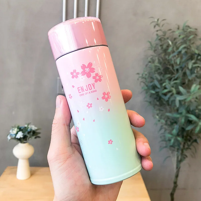 230 мл двойная стенка спортивный термос для чая и кофе бутылка горячей воды 304