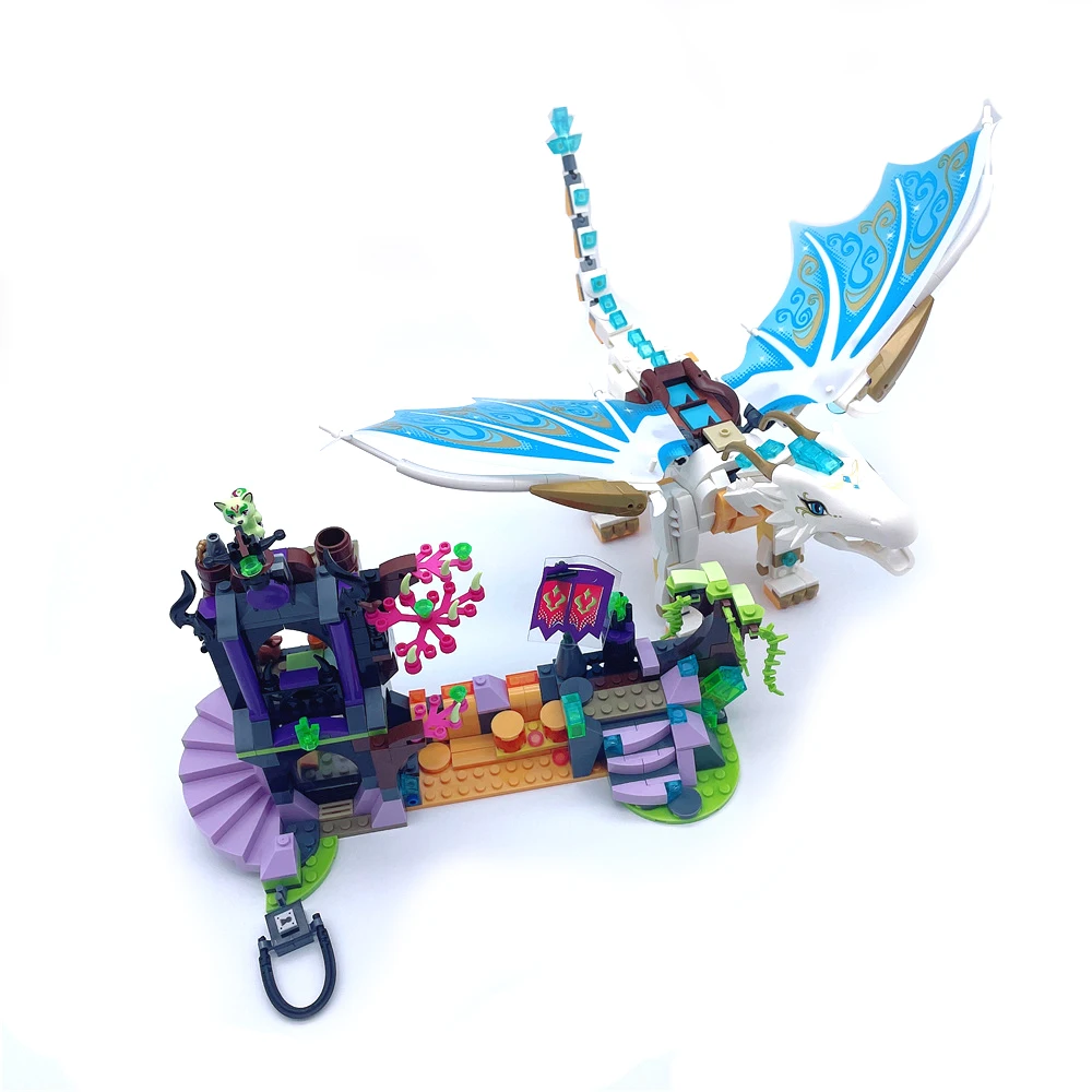 2021 New Elves Fairy Friends Figures Building Block Bricks Toy Compatible Lepining Dragon Series Bricks Girls Fairy Toy Diy Gift images - 6