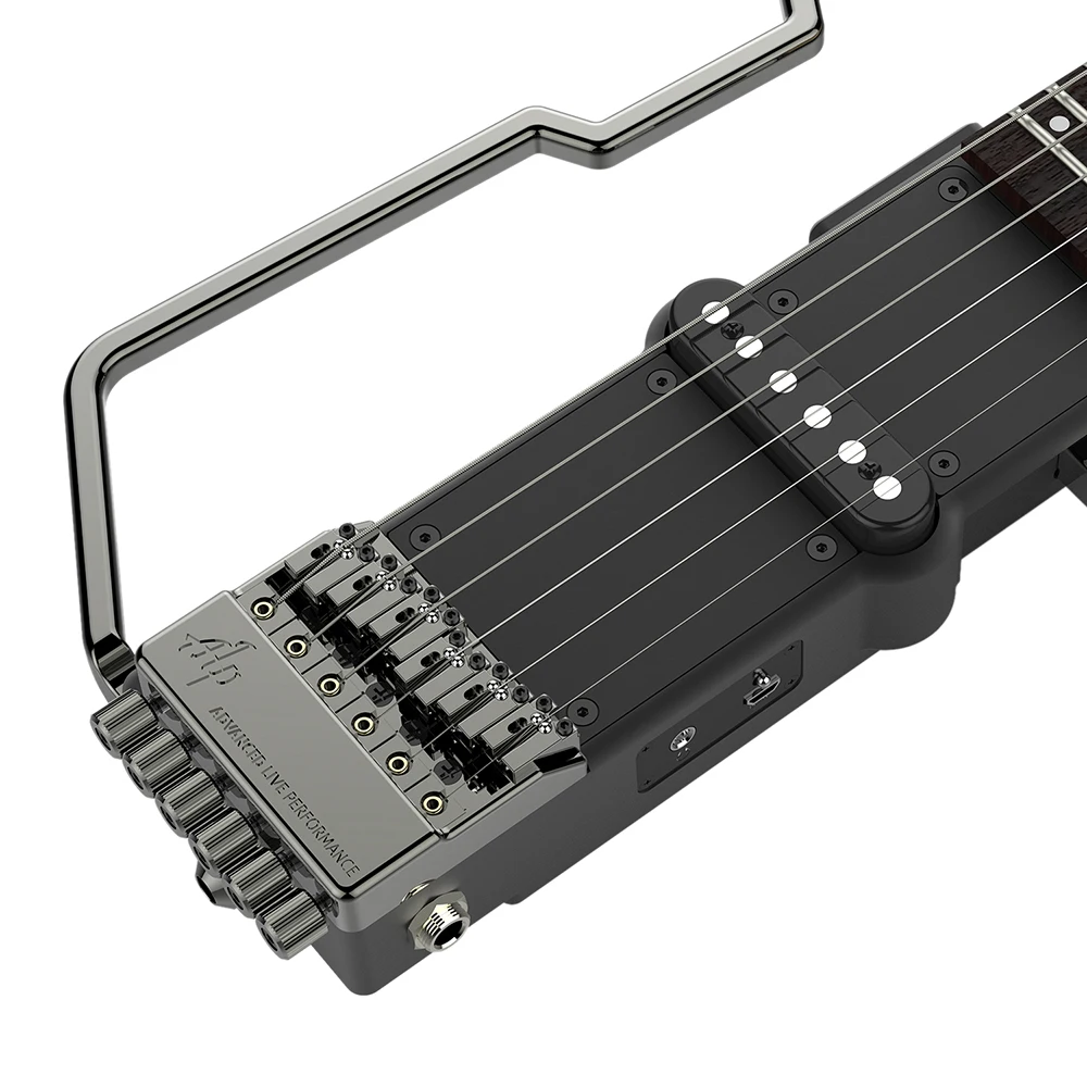 Горячая новинка ALP FT 221S портативный складной Безголовый дорожный электрогитара