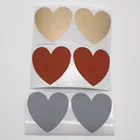 Скретч-наклейки 50 шт., 50x50 м, в форме сердца