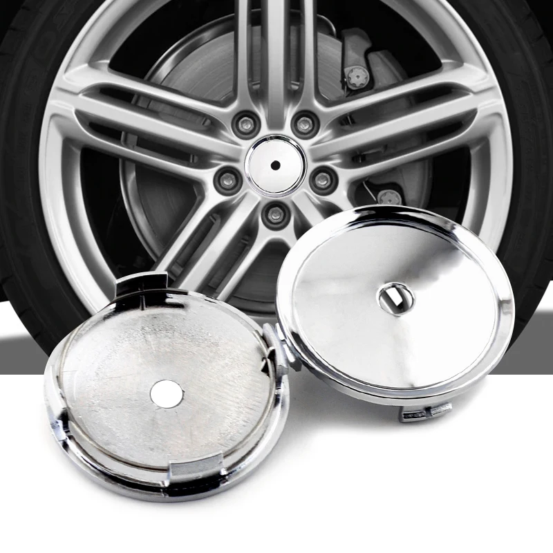 

4pcs 74mm 69.5mm Wheel Center Cap Solid Color Tire Rims Center Cap Fit For A4 Rims