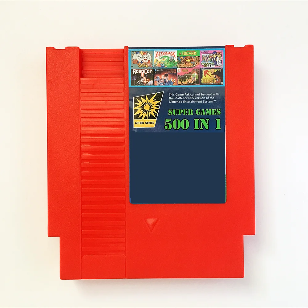 

500 in 1 72 Pins 8 bit Game card with game Contra1 2 3 6 7 8 Turtles1 2 3 4 Sansuu1 2 3 4 5 Double Dragon,Free Dust Sleeve