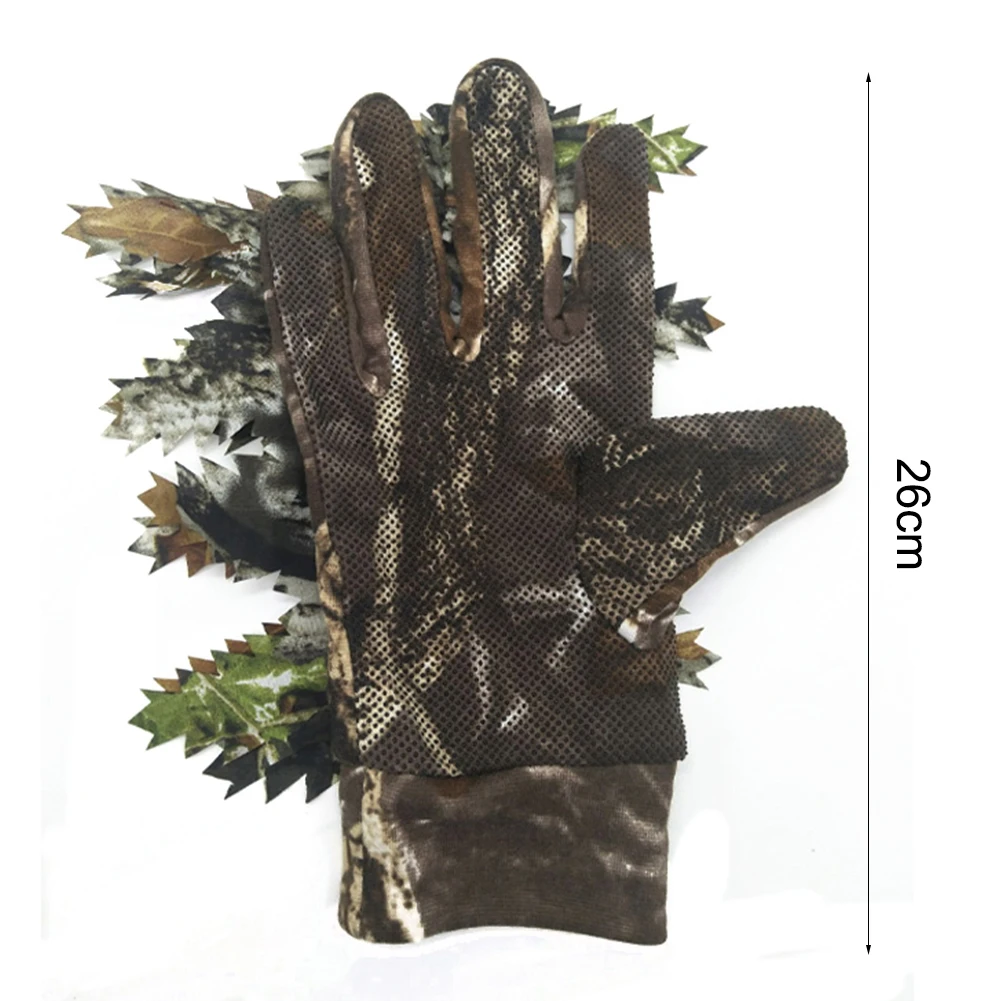 Нескользящая силиконовая горошек камуфляж перчатки на открытом воздухе Охота 3D