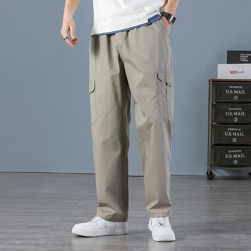 

Spring Autumn Mens Cargo Pants Casual Man Pant Baggy Regular Cotton Trousers Male Combat Tactical Camouflage Pants Multi Pockets