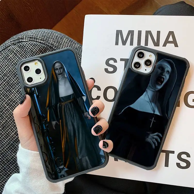 

Horror Face Valak Conjuring 2 Phone Case For Iphone 6 6s 7 8 Plus X Xr 11 12 Mini Pro Max PC Cover Fundas Coque