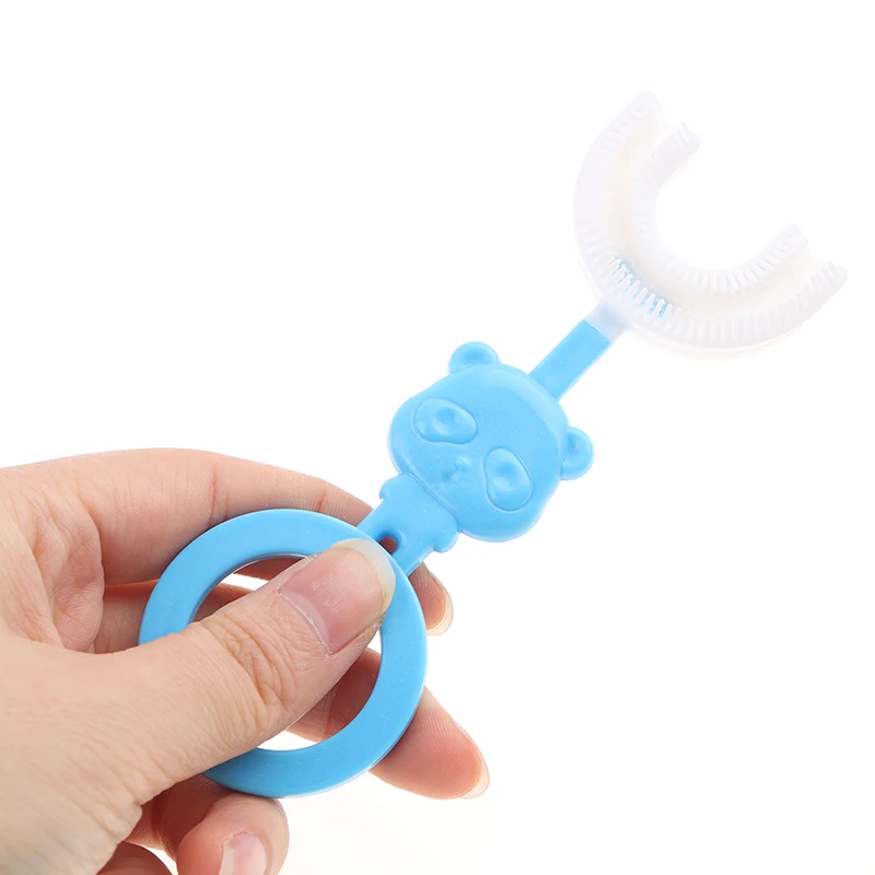 

Baby Toothbrush Children 360 Degree U-shaped Child Toothbrush Teethers Soft Silicone Baby Brush Kids Teeth Oral Care Cleaning
