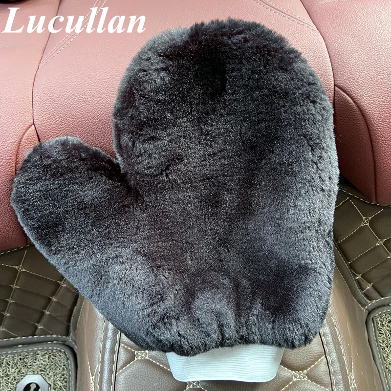 Рукавица Lucullan из искусственной овчины для мытья автомобиля перчатки без царапин