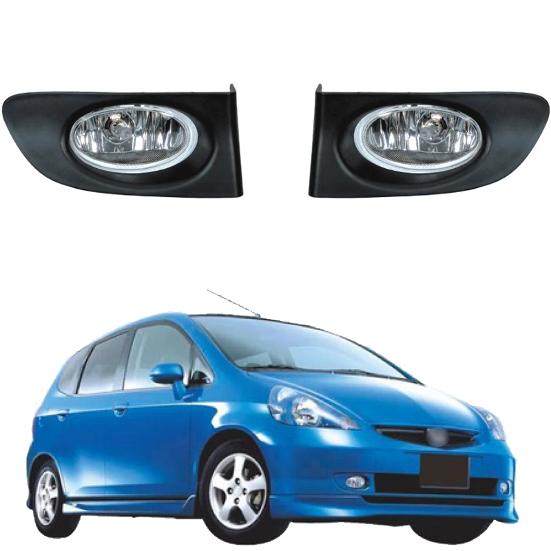 Для Honda Fit/Джаз 2003 2004 2005 2006 2007 RHD Противотуманные фары в сборе Прямая замена Aftermarket противотуманная фара Вт/лампа переключатель провод