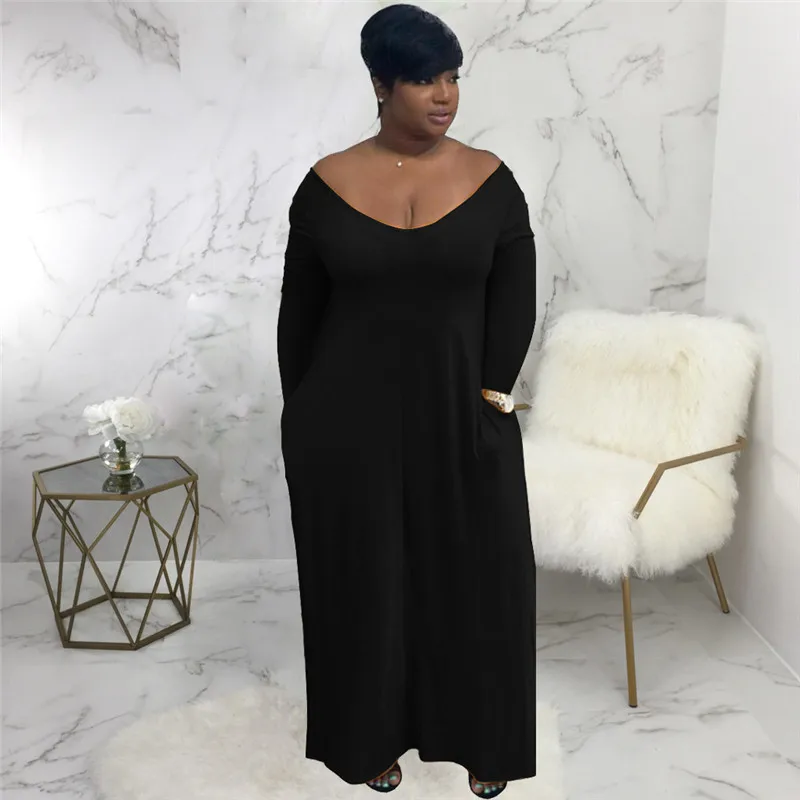 

Autumn Winter O Neck Long Sleeve Women's Sweatshirt Dress 2021 New Fashion Solid Loose Pocket Ladies Dress Vestidos