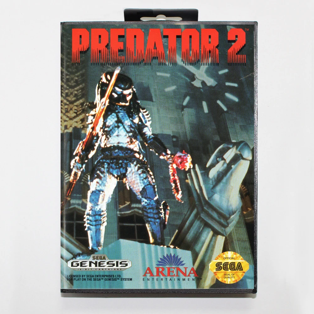 Игровая карта Predator 2 16 бит MD для Sega Mega Drive/ Genesis с розничной коробкой|Картриджи| |