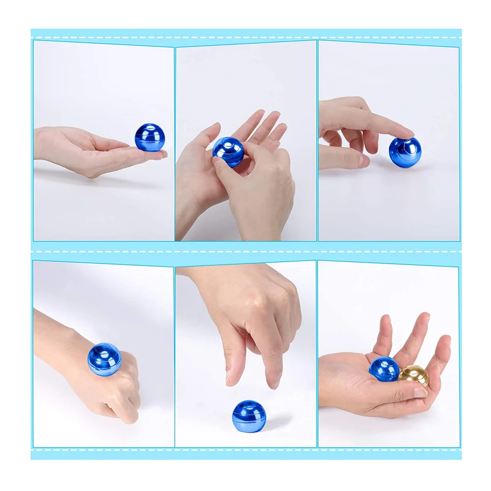 

Fidget Toys Desktop Ball Gyro Aluminum Alloy Kinetic Desk Toy Stress Relief Office Executive Gadgets Metal Ball Figet Toy