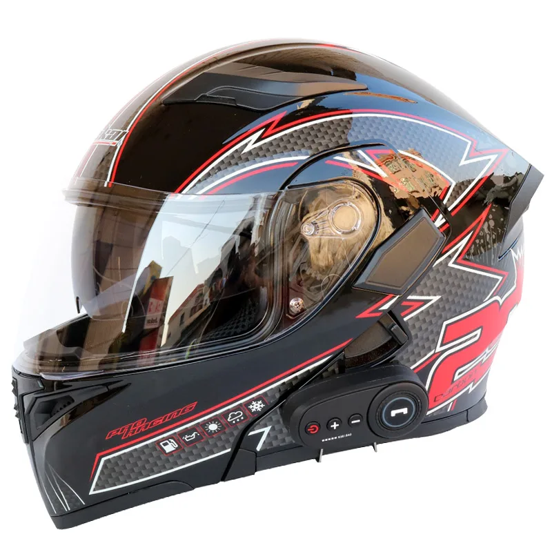 

Motorcycle helmet motorcycle bluetooth helmet electric vehicle helmet 1200 mAh battery life