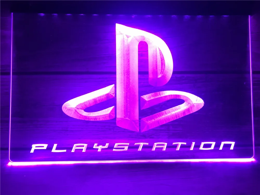 R098 Playstation светодиодные неоновые световые знаки | Дом и сад