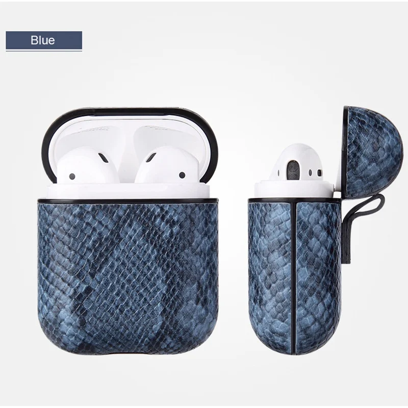 Сумка для Apple AirPods кожаный чехол Bluetooth беспроводные наушники защитный Air pods 1 2 Earpods