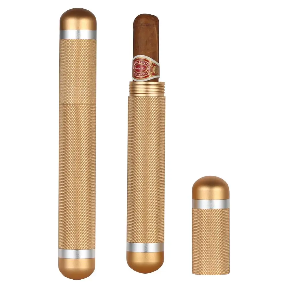 Портативная металлическая мини трубка для сигар GALINER с одним держателем Cohiba