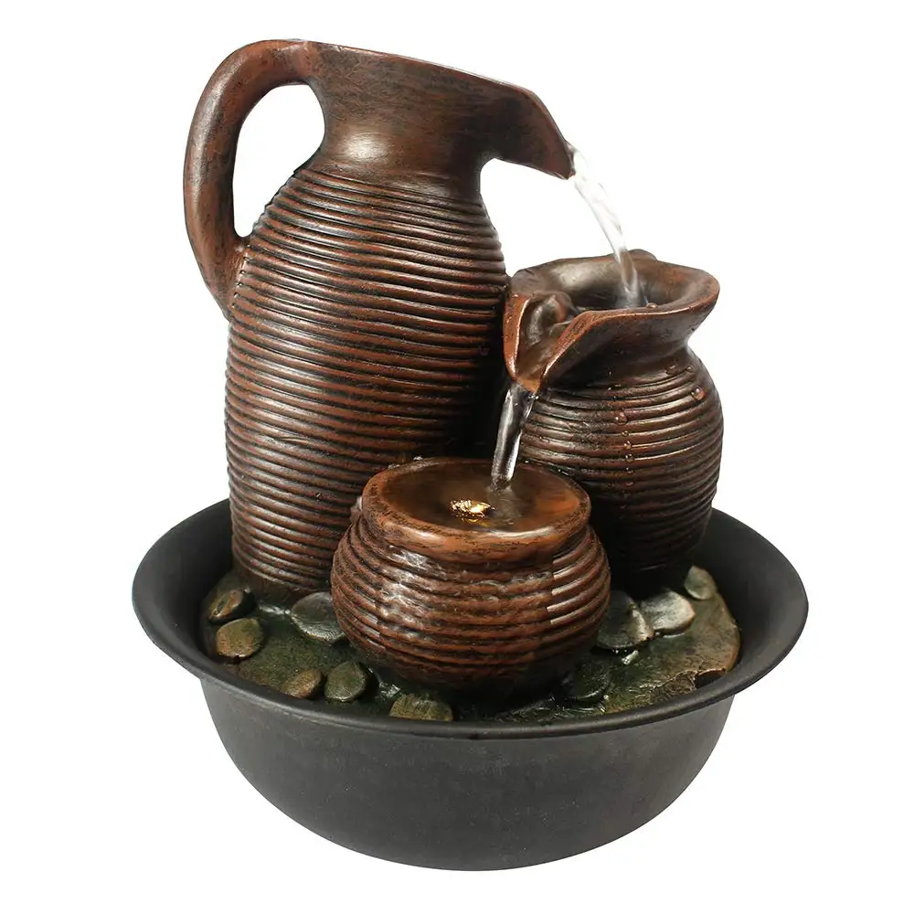 3-х уровневая баночка для фонтана украшение рабочего стола-9 дюймов настольный