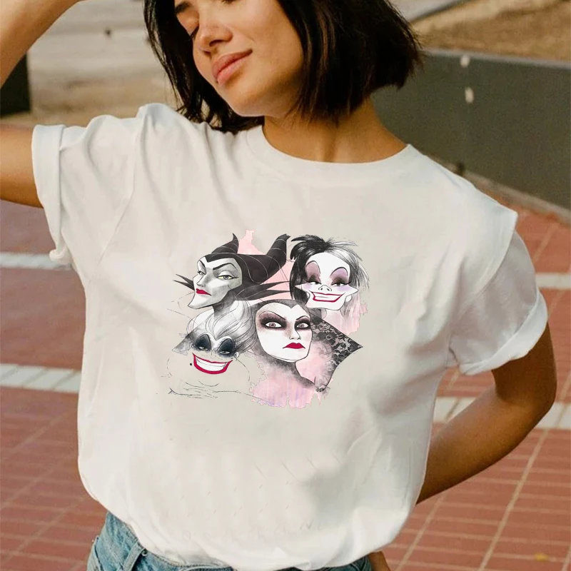 

Casual T-shirt Female Korean Loose and Thin Round Neck Commuter Short-sleeved Top 2021 New Letter Printing Pattern Tshirt
