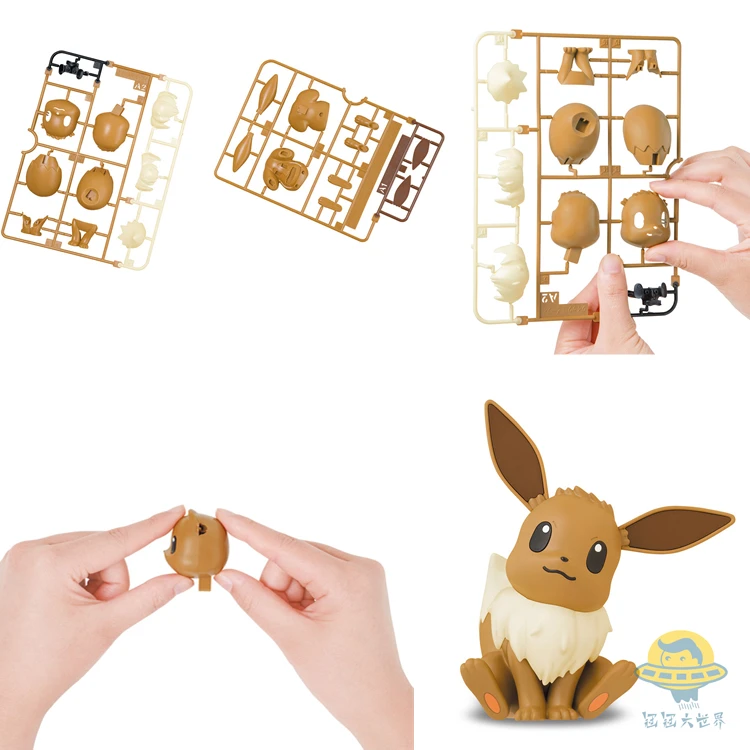 

Tomy Pokemon Action Figure Assembly Model EG Series Pikachu Mew Piplup Limited Rare Model Decoration Toy