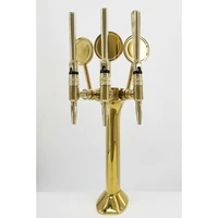 cobra shape stout beer tap tower with 3 elongated medallions