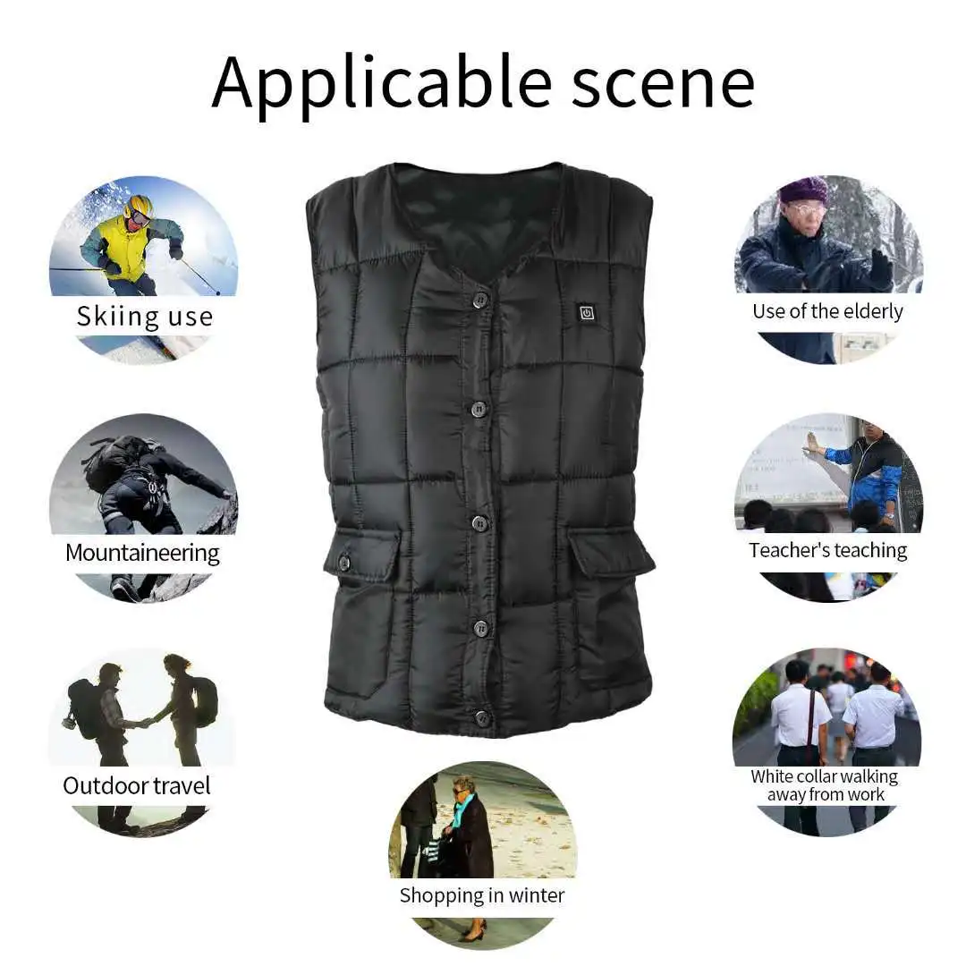 ZYNNEVA USB жилеты с подогревом зимние мужские и женские Самонагревающиеся тепловая