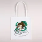 Вместительные женские сумки, сумка Miyazaki Hayao, модная сумка, холщовые женские кожаные косметички, маленькие высококачественные