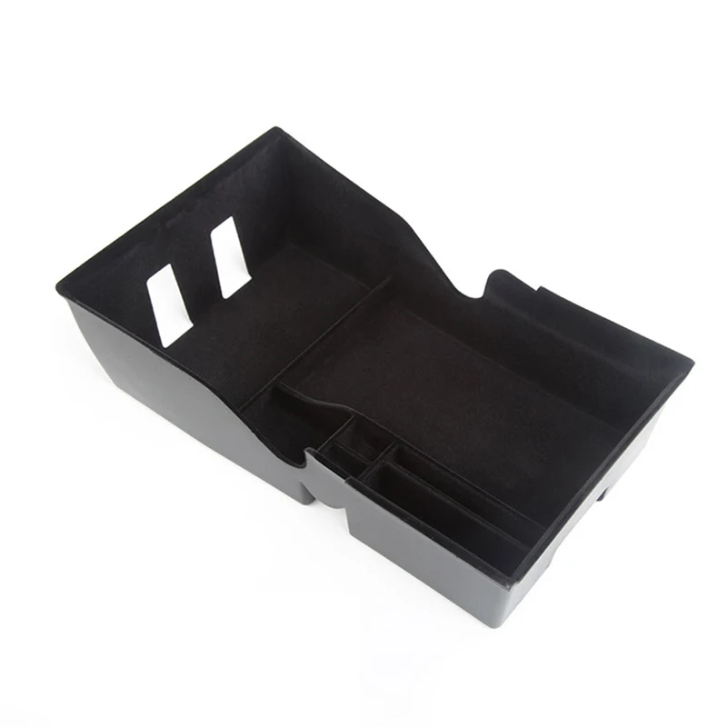 

Tesla Model 3 Car Central Armrest Storage Box For Tesla Model 3 2021 Accessories Center Console Flocking Organizer Containers