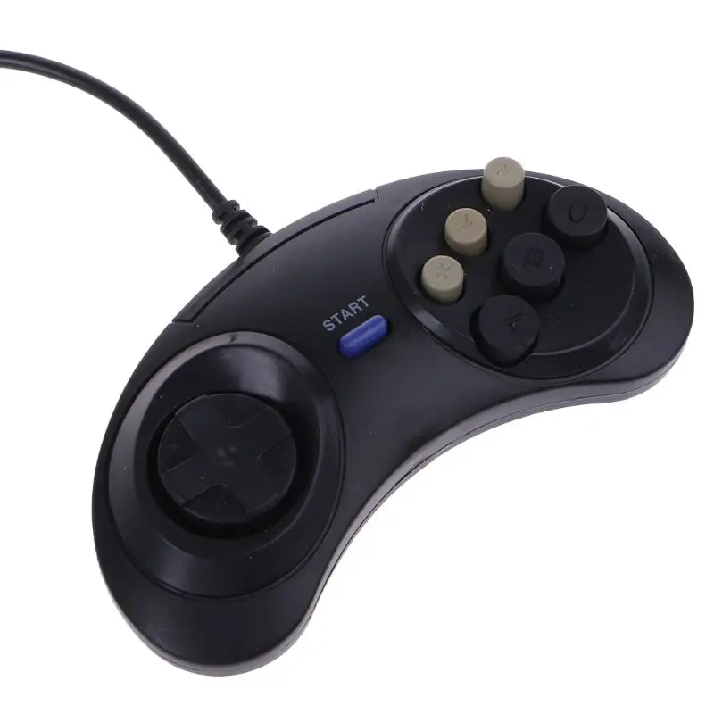 6 кнопочная Проводная прокладка геймпад для игры Sega Mega Drive Megadrive MD Genesis игровой