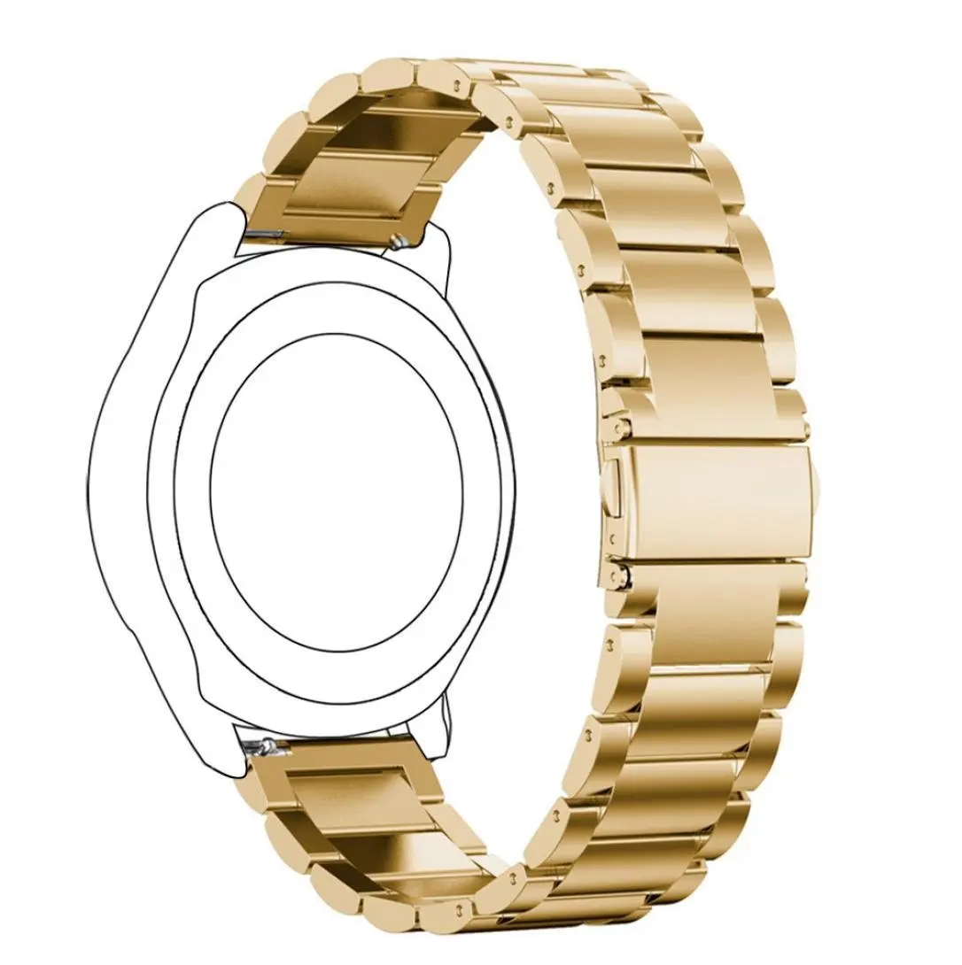 Ремешок из нержавеющей стали для Samsung Galaxy Watch 46 мм S3 S2 22 SM R800NZSAXAR 20 Amazfit BIP браслет 42